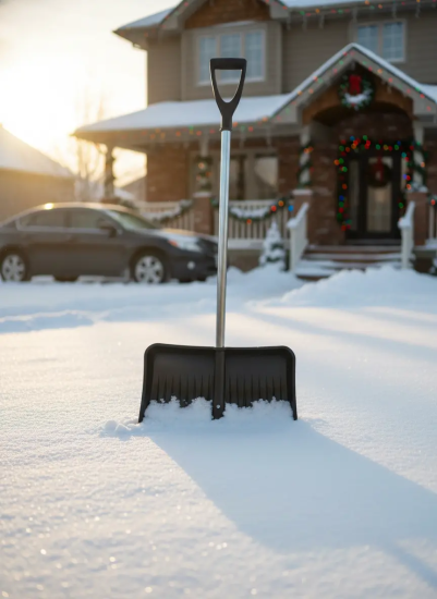 Лопата морозостойкая №3 с алюминиевой планкой 515*410 D-32 с ал.черенком с V-ручкой D-32 1178