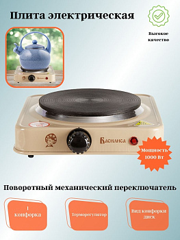 Электрическая плита ВАСИЛИСА ВА-904 одноконфорочная (в)
