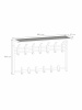 Вешалка с полкой 2-х ярусная "Торонто 32", hanger with shelf (Графит) ВСПТ32  ГР,,
