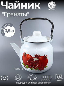 Чайник для плиты 3,5л 01-2713/4-Гранаты