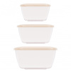 Набор емкостей для СВЧ (0,8л;1,2л;2л) (бежевый) М8791