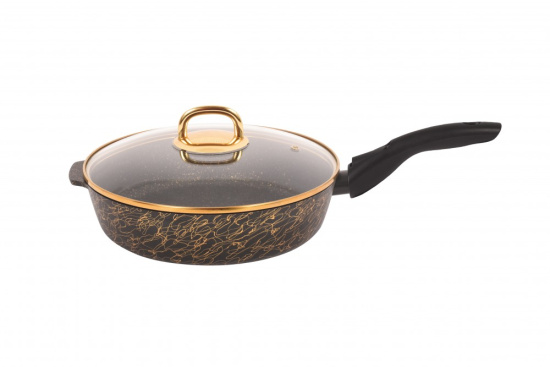 Сковорода глубокая 260мм со съемной ручкой,со стекл.крышкой,АП линия"Грация"(черный/золото)сгчз262а Сковорода глубокая 260мм со съемной ручкой,со стекл.крышкой,АП линия"Грация"(черный/золото)сгчз262а