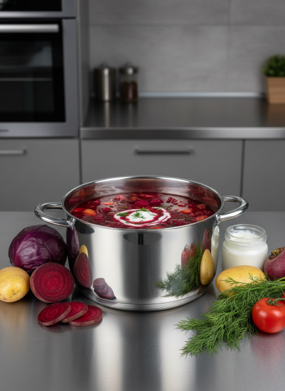 Кастрюля нерж. 9,5л OLS-HR151-9