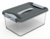 Контейнер с защелками и ручкой 8л "Клик" темно-серый С273ТСЕР Контейнер с защелками и ручкой 8л "Клик" темно-серый С273ТСЕР