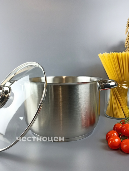 Кастрюля "Прима" сатин 5,0л, 220 мм, ТРС, КС 3с144 Кастрюля "Прима" сатин 5,0л, 220 мм, ТРС, КС 3с144