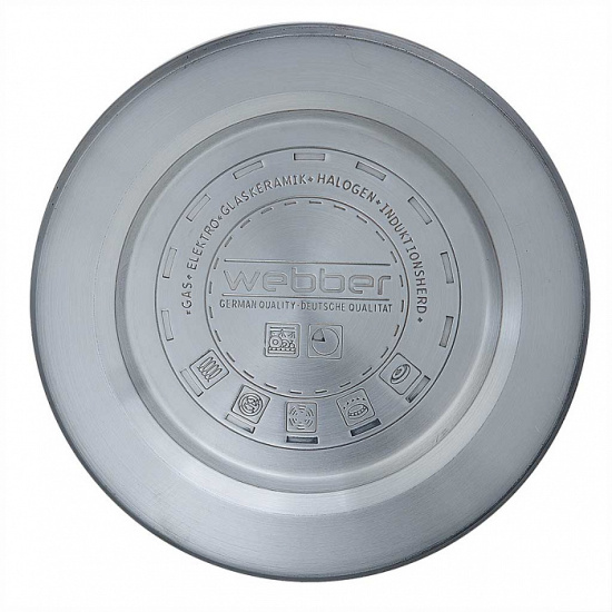 Чайник для плиты 2,0л нержавеющая сталь WEBBER ВЕ-0577 со свистком