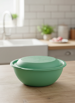 Миска салатница 3л с крышкой мятная С46МЯТН