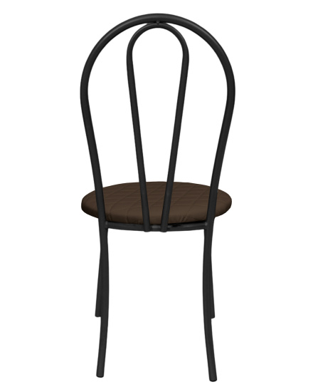 Стул "Капля" к\з стег.Венге н.черный