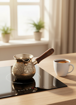 Турка резная латунь 250мл (733-116)