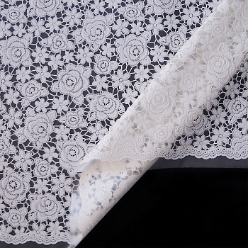 Клеенка столовая ПВХ "Элегия" 1,35х22 м 013-white Розы