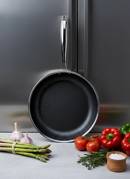 Сковорода из нерж. стали с а/п 28x6,5см OLS-HR179-3