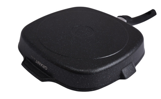 Сковорода-гриль квадратная 280*280мм со съемной ручкой с кр. АП "Granit ultra" (blue) сгкгг282а Сковорода-гриль квадратная 280*280мм со съемной ручкой с кр. АП "Granit ultra" (blue) сгкгг282а