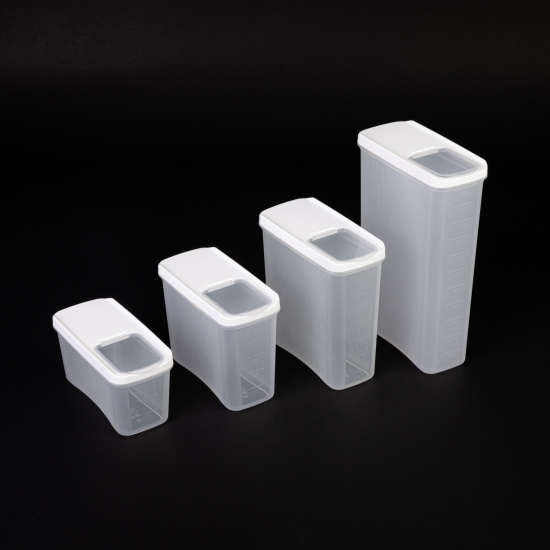 Емкость для сыпучих продуктов "Лайн" 1л (белый) М9001 Емкость для сыпучих продуктов "Лайн" 1л (белый) М9001