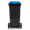 Бак для мусора 120л (на колесах)(черно-синий) М4667