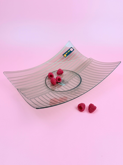 Блюдо сервировочное 20*27см (пластик) цвет микс OLS-033А-34