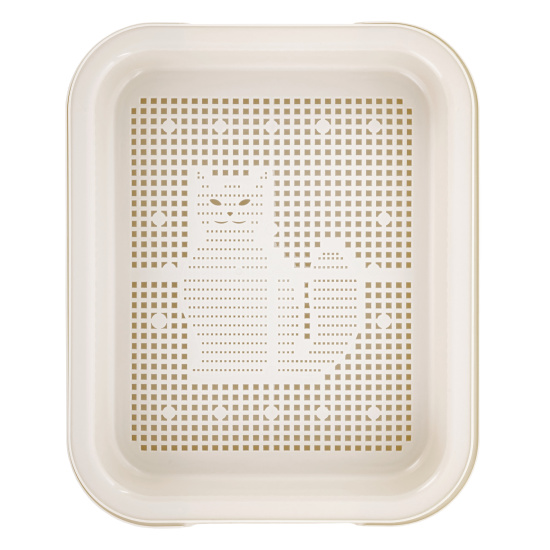 Лоток для кошек (бежевый) М7678