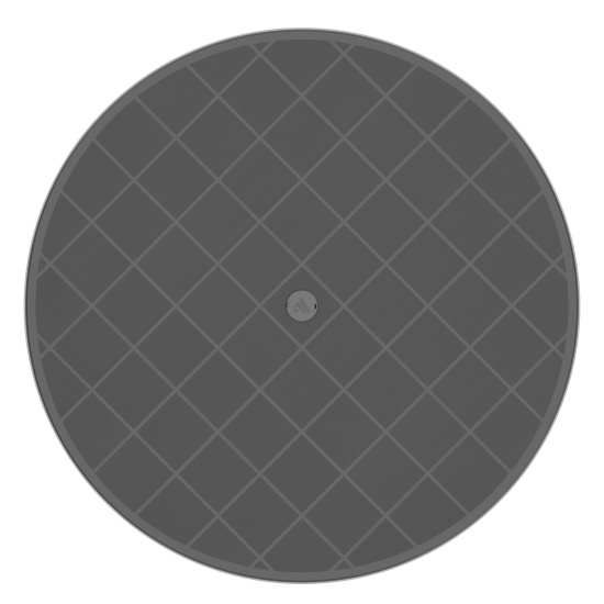 Стол круглый "Атлант" 900мм (графит) М8820