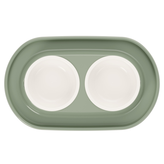 Миска для животных "Юта" 0,3л двойная (на подставке) ALTA М9043