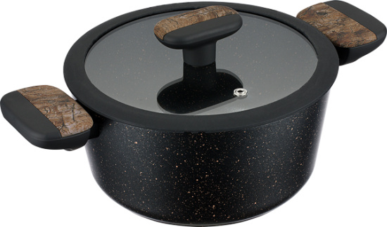 Кастрюля 4,3л с крышкой 24см Linea ALBERO (индукция) 62-1424