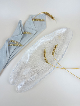 Овальное блюдо 42*16 см прозрачное  IVV ( реплика)  OLS-8239.1