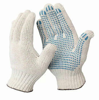 Перчатки 10 класс (5 нитей) с ПВХ