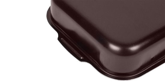 60633514 Противень 270*350мм, б/кр внутр. полихромное покрытие "Кружево"