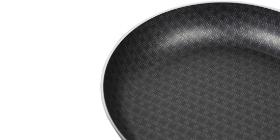 60682034 Сковорода 200мм 1 ручка,стеклянная крышка внутри полихромное покрытие "Кружево"