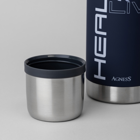 ТЕРМОС HEALTHY LIVE 1000 МЛ, КОЛБА НЕРЖ.СТАЛЬ 18/10 (798-105)