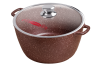 Кастрюля 5л. Шоколад лит/руч. с кр. (п/у), к263аш