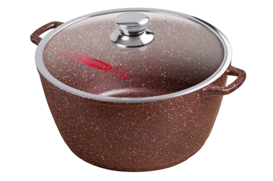 Кастрюля 5л. Шоколад лит/руч. с кр. (п/у), к263аш