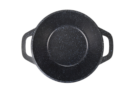 Кастрюля 4,5л со стеклянной крышкой, АП линия "Granit" (black) кгч45а