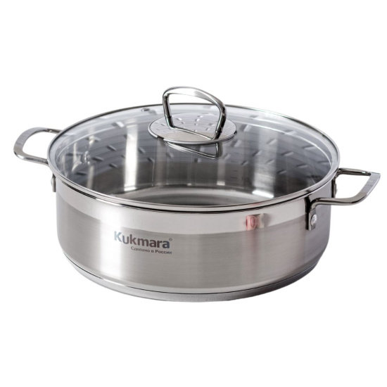 Сотейник линии "ORION" 4,0 литра, диаметром 26 см, со стеклянной крышкой ORN-STP4026G