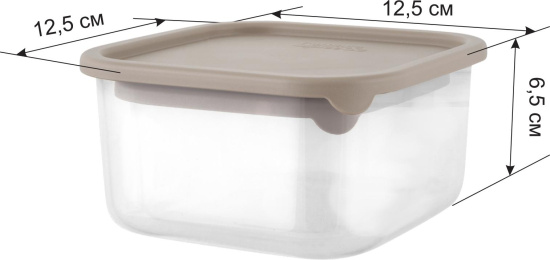 Набор контейнеров для продуктов Sugar&Spice Vanilla (0,4л + 0,8л) с гибкой крышкой латте SE168812005