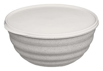 Миска "Latina" 1,1л с крышкой (гранит светло-серый) 222136521/02