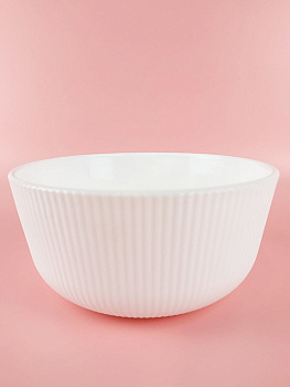 Салатник Lavenir HoReCa "Stripes" 850 мл, 15 см, 6" OUSTW-60 WHITE стеклокерамика 106340