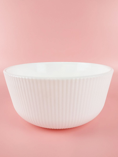 Салатник Lavenir HoReCa "Stripes" 850 мл, 15 см, 6" OUSTW-60 WHITE стеклокерамика 106340