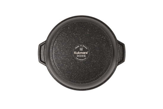 Кастрюля-жаровня 4л со стеклянной крышкой, АП линия "Granit Ultra Induction" (original) жгои41а