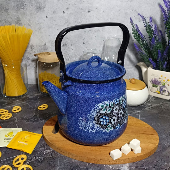 Чайник для плиты 3,5л 1с26с синий. Голубика 