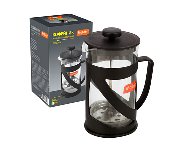 Чайник/кофейник (кофе-пресс) PERSONA, 600 мл, из жаропрочного стекла в пластиковом корпусе 006973