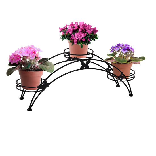 Подставка для цветов напольная "Арка 3" Черный
