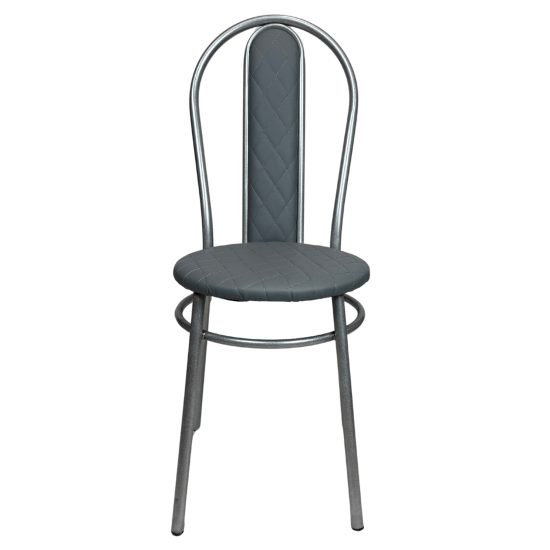 Стул "Венский" к\з стег.Сталь н.хром Стул "Венский" к\з стег.Сталь н.хром