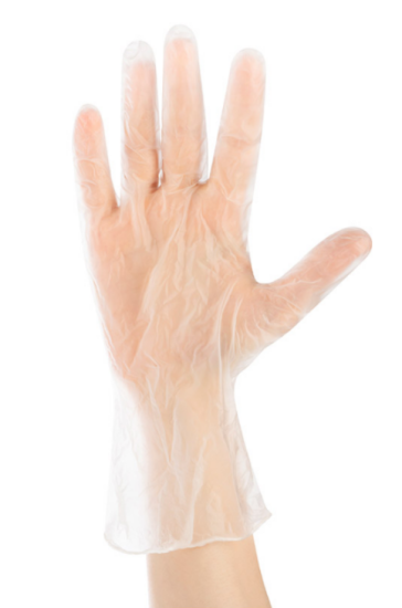 Перчатки виниловые, неопудренные, размер М, 10шт 008341