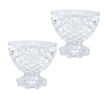 Набор 2 креманок 240мл h-8,77см d-10,2см в упаковке 8003 LX 