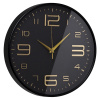 3015-005 Часы настенные 'Рубин" Классика, круг d=30см, корпус чёрный