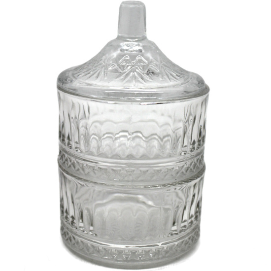 Ваза двухярусная для меда/икры h-11см, d-7см AMELIA FH-8