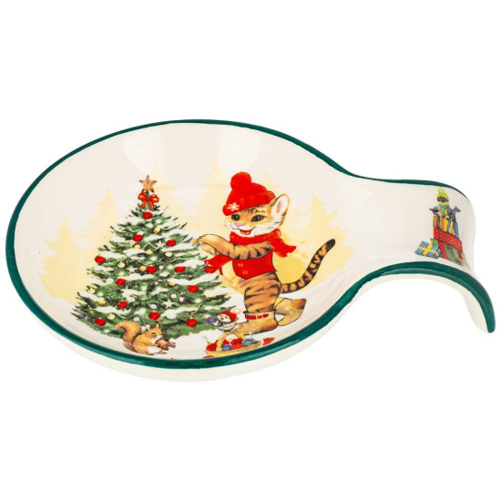 ПОДСТАВКА ПОД ЛОЖКУ "ТИГРИНЫЕ ИСТОРИИ" 15*11,5*2,5 СМ (КОР=48ШТ.) (358-1913)