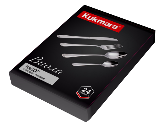 Набор столовых приборов 24 предмета "Виола" (М03) в сувенирной коробке НСП-24030 