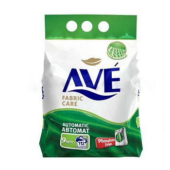 Порошок стиральный 9000гр автомат, для всех видов тканей "AVE" 