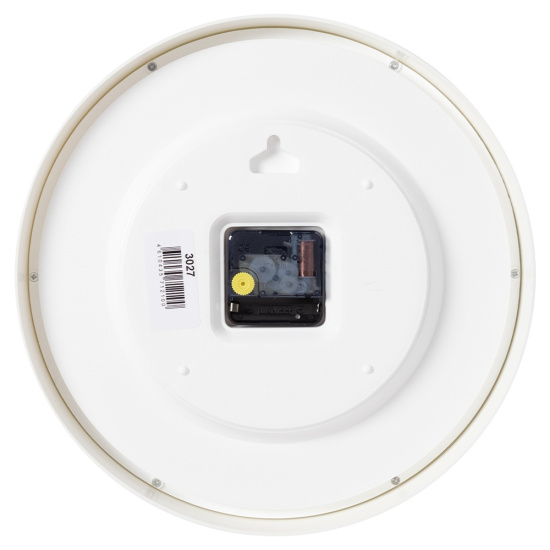 3027-042 (10) Часы настенные круг d=30см, корпус белый "Лаванда", Рубин