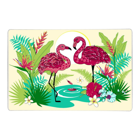 Доска разделочная+подставка под горячее Фламинго 18*28см 48-71
